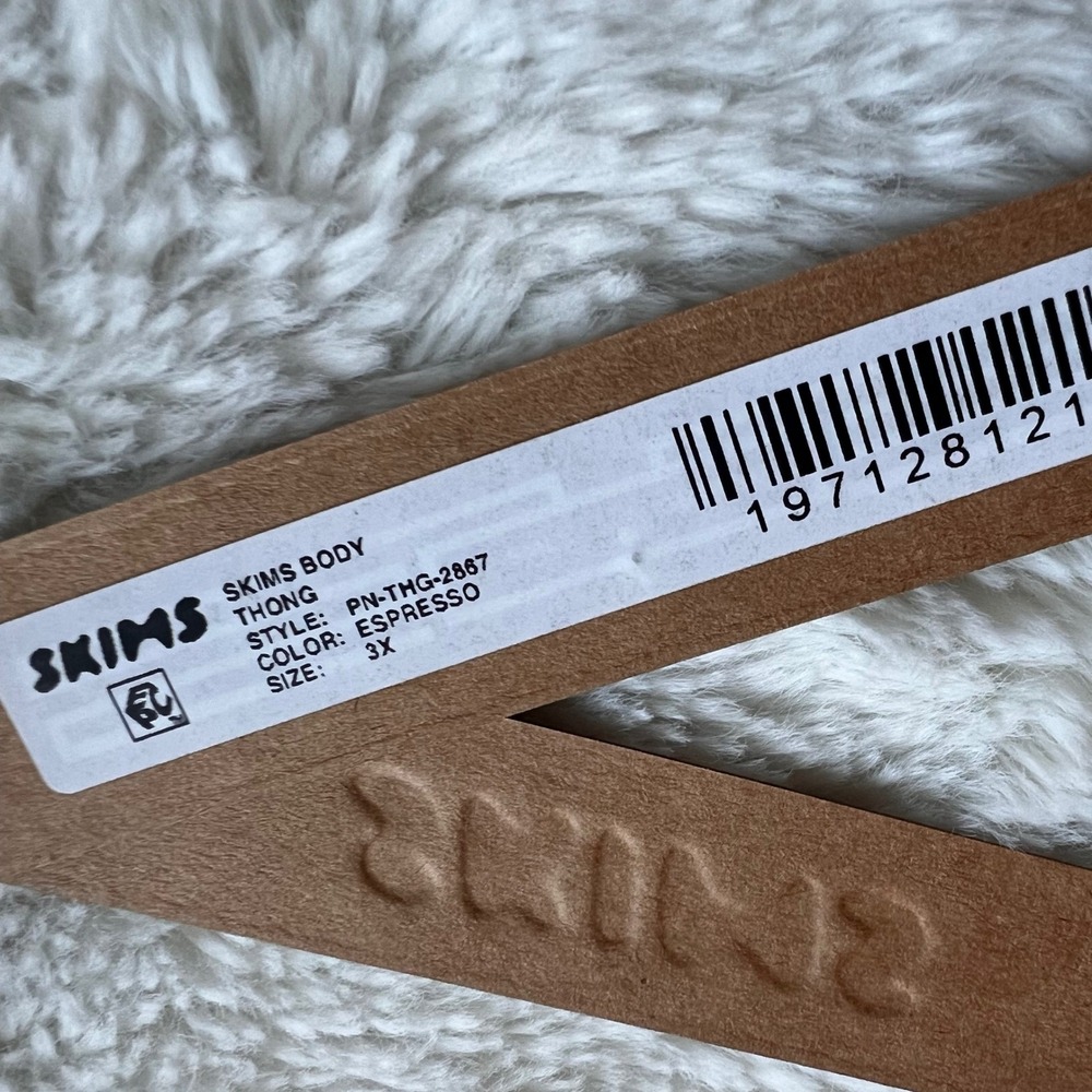 Skims Body Thong Espresso Brown PN-THG-2867 Women's Size 3X New - Picture 6 of 12